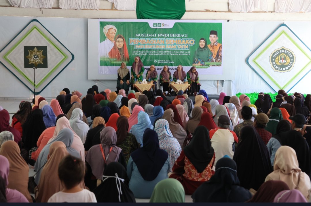 MUSLIMAT NWDI BERBAGI, SEMARAKKAN HULTAH KE-91 DAN HAUL KE-29
