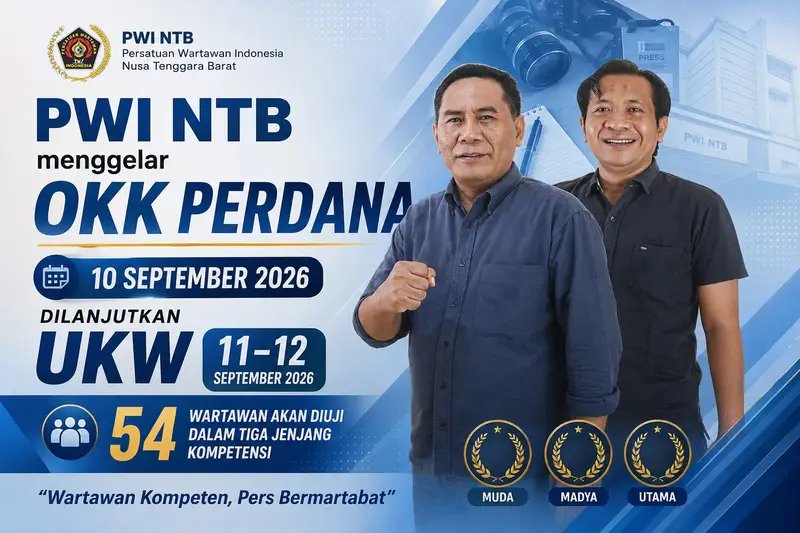 Tingkatkan Profesionalisme Pers, PWI NTB Gelar OKK Perdana dan UKW di Mataram